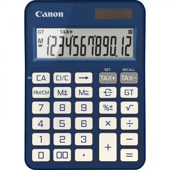 Basisrekenmachine Canon KS-125KB 12-cijferig batterij zonne-energie blauw