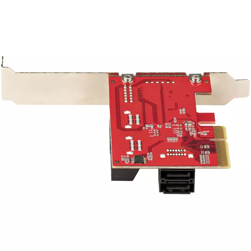 StarTech.com SATA PCIe-kaart – 6-poorts PCIe SATA-uitbreidingskaart – 6 Gbit/s – Low/Full Profile – gestapelde SATA-aansluitingen – ASM1166 non-RAID – PCI Express naar SATA-converter