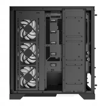 XPG INVADER X WOF mid-tower zwart, Midi Tower, pc, zwart, ATX, micro ATX, Mini-ITX, SPCC, 17,5 cm