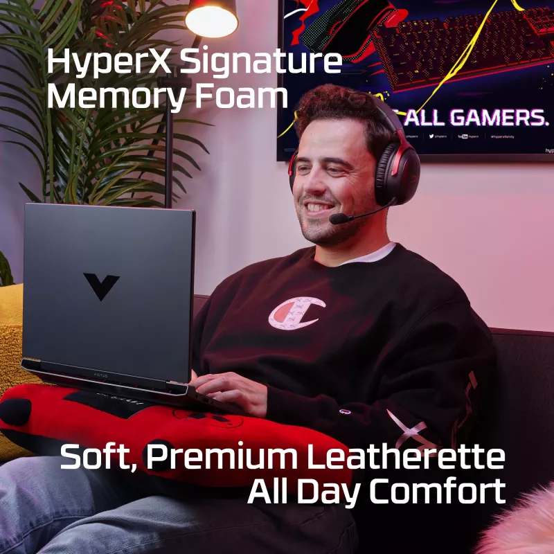 HyperX Cloud III Wireless - gaming-headset, zwart; rood, China, over-ear, gesloten, actief, 155 mm