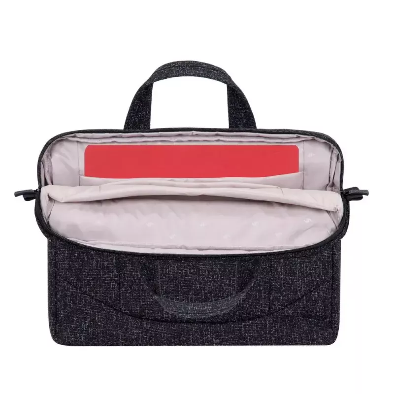 Schoudertas Rivacase 7931 39,6 cm 15,6 inch zwart wit