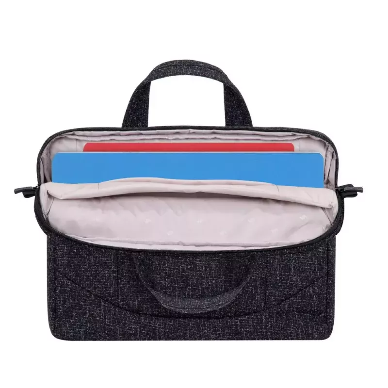 Schoudertas Rivacase 7931 39,6 cm 15,6 inch zwart wit