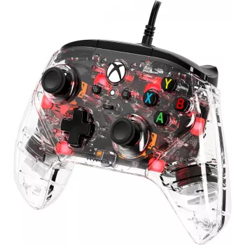 HyperX Clutch Gladiate – bedrade gaming-RGB-controller – Xbox, gamepad, Xbox One, Xbox Series X, bedraad, USB, USB Type-A, USB Type-C, transparant