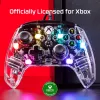 HyperX Clutch Gladiate – bedrade gaming-RGB-controller – Xbox, gamepad, Xbox One, Xbox Series X, bedraad, USB, USB Type-A, USB Type-C, transparant