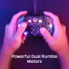 HyperX Clutch Gladiate – bedrade gaming-RGB-controller – Xbox, gamepad, Xbox One, Xbox Series X, bedraad, USB, USB Type-A, USB Type-C, transparant