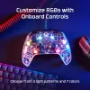 HyperX Clutch Gladiate – bedrade gaming-RGB-controller – Xbox, gamepad, Xbox One, Xbox Series X, bedraad, USB, USB Type-A, USB Type-C, transparant