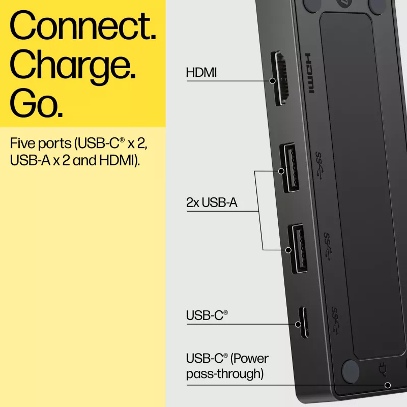 HP 86S97AA USB-C Travel Hub G3 poortreplicator, HDMI