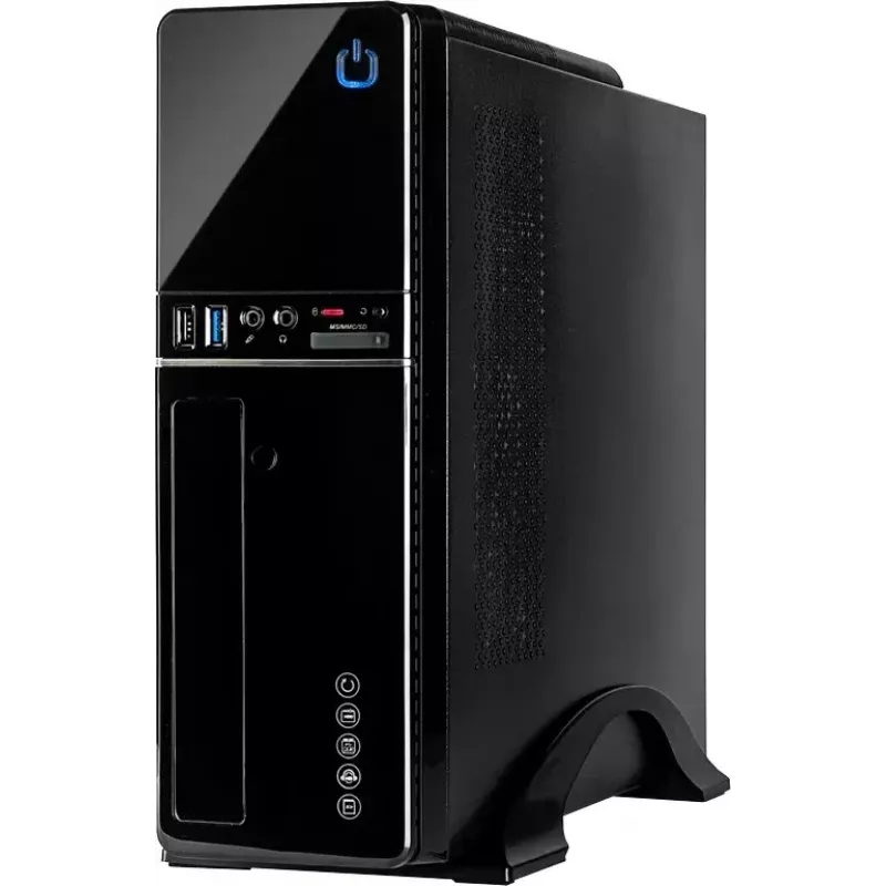 PC-behuizing Inter-Tech IT-607 desktop zwart