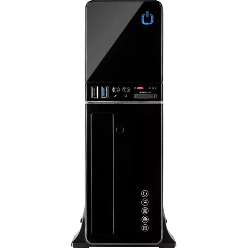 PC-behuizing Inter-Tech IT-607 desktop zwart