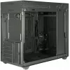 PC mini-tower-behuizing INTER-TECH IM-2 Expander, Mini-ITX/Micro ATX, ondersteunt ATX/SFX-voedingen, 2,5 inch- en 3,5 inch-drives, front/top-ventilator 120/140 mm, zwart