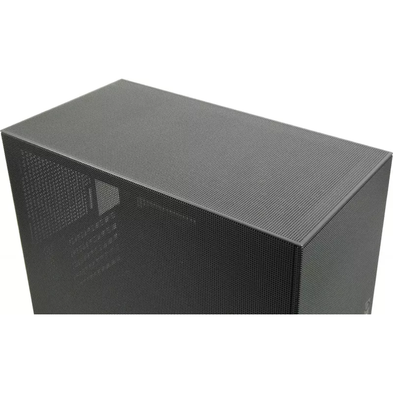 PC mini-tower-behuizing INTER-TECH IM-2 Expander, Mini-ITX/Micro ATX, ondersteunt ATX/SFX-voedingen, 2,5 inch- en 3,5 inch-drives, front/top-ventilator 120/140 mm, zwart