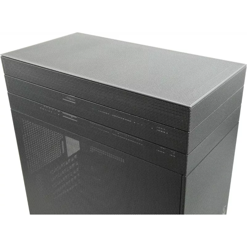 PC mini-tower-behuizing INTER-TECH IM-2 Expander, Mini-ITX/Micro ATX, ondersteunt ATX/SFX-voedingen, 2,5 inch- en 3,5 inch-drives, front/top-ventilator 120/140 mm, zwart