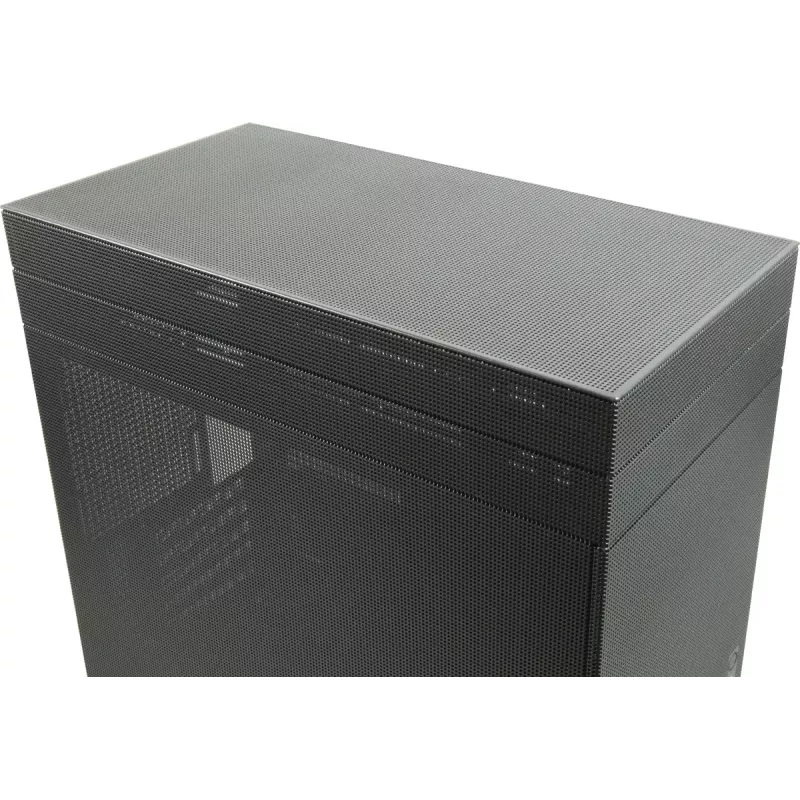 PC mini-tower-behuizing INTER-TECH IM-2 Expander, Mini-ITX/Micro ATX, ondersteunt ATX/SFX-voedingen, 2,5 inch- en 3,5 inch-drives, front/top-ventilator 120/140 mm, zwart