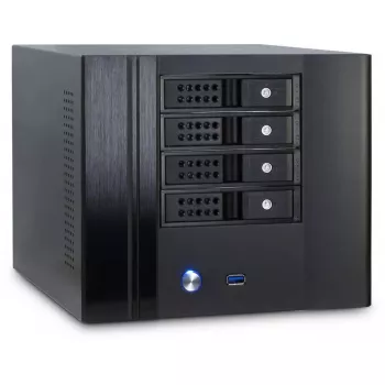 PC-behuizing Inter-Tech SC-4004 Small Form Factor zwart