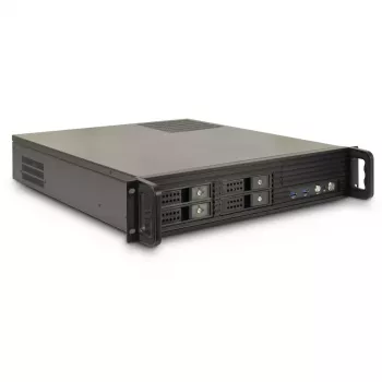 Serverrack Inter-Tech 2U-2504 zwart 480x527x89mm 60mm ventilator