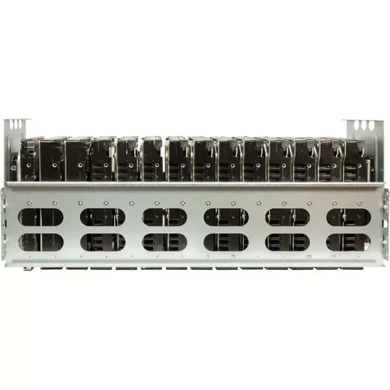 Computerbehuizing Inter-Tech 4F28 rack zwart, zilver