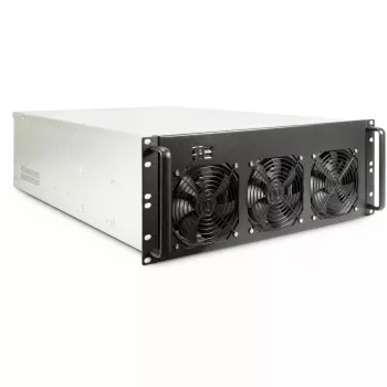 Computerbehuizing Inter-Tech 4F28 rack zwart, zilver
