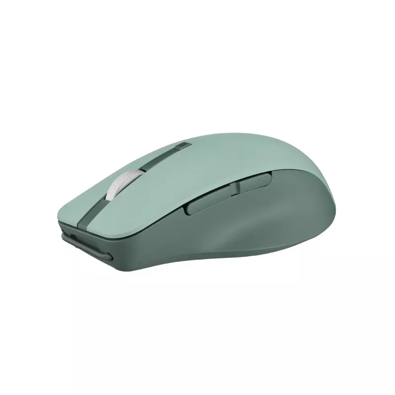 Muis ASUS SmartO MD200 Silent Plus – dubbelhandig RF draadloos + Bluetooth, optisch 4200 DPI, 6 toetsen, groen