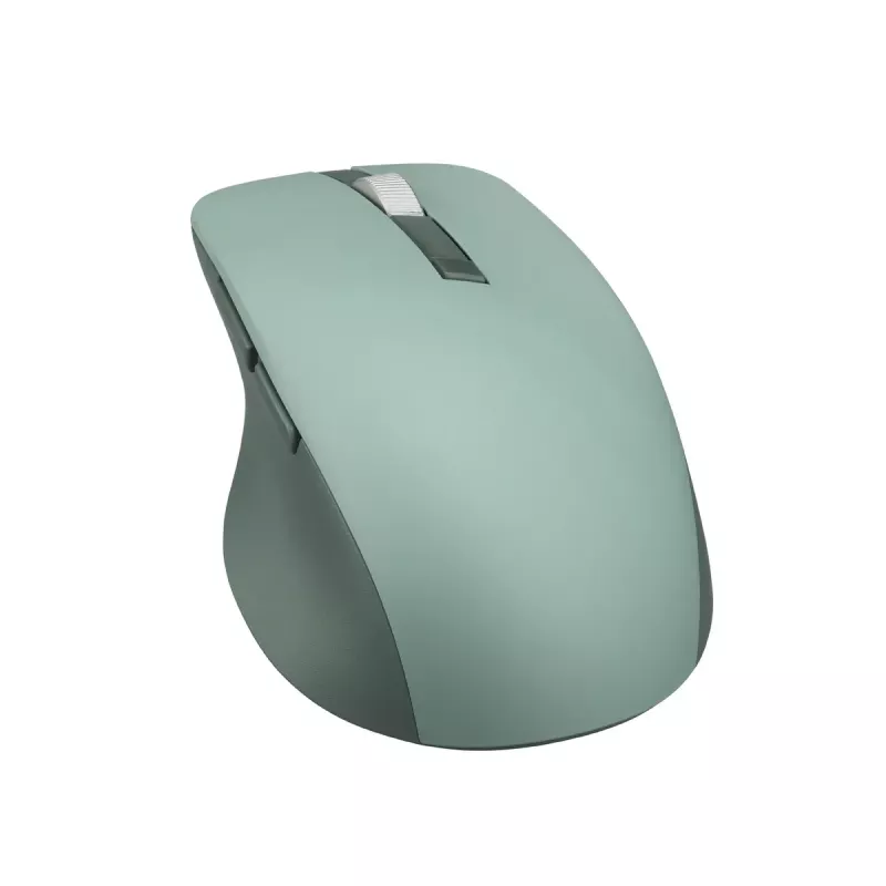Muis ASUS SmartO MD200 Silent Plus – dubbelhandig RF draadloos + Bluetooth, optisch 4200 DPI, 6 toetsen, groen