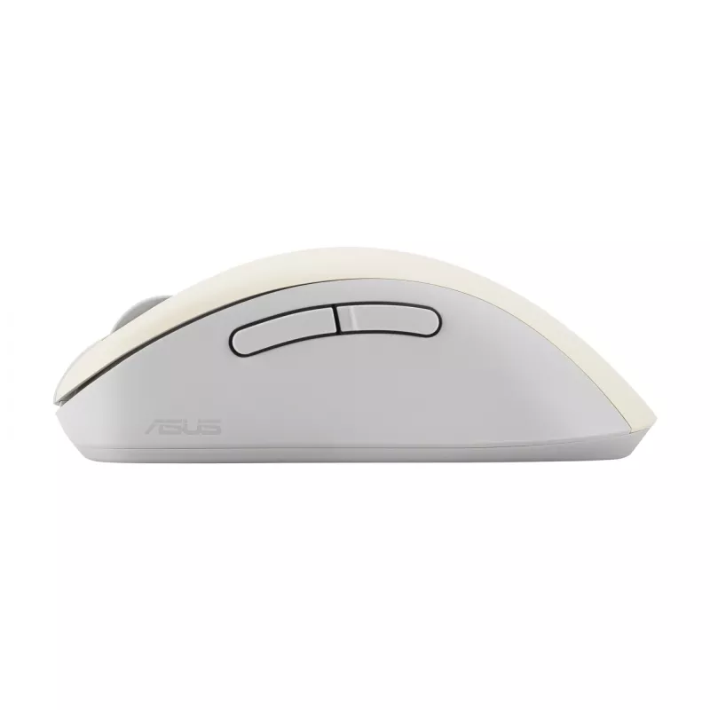 ASUS Marshmallow MD102 draadloze kantoormuis, RF + Bluetooth, optisch, 1600 DPI, rechtshandig, beige