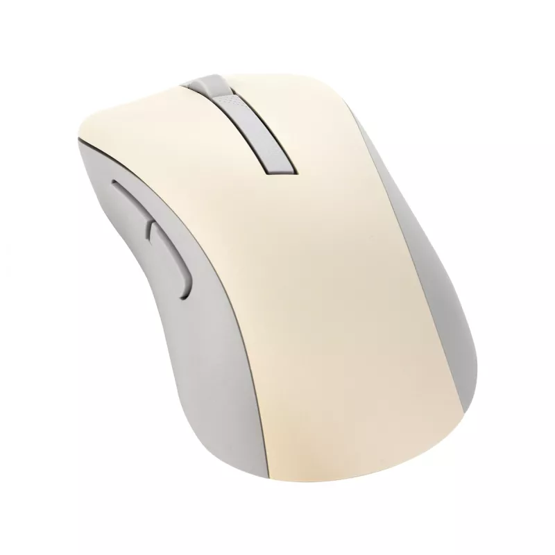 ASUS Marshmallow MD102 draadloze kantoormuis, RF + Bluetooth, optisch, 1600 DPI, rechtshandig, beige