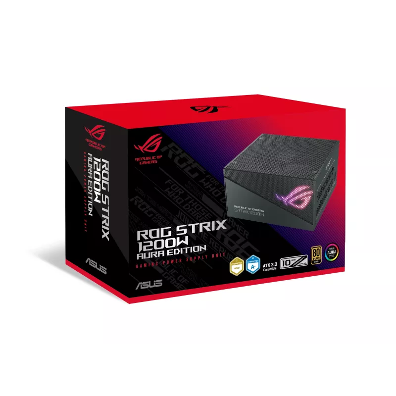 ASUS ROG STRIX 1200W Gold Aura Edition voeding 20+4 pin ATX ATX zwart