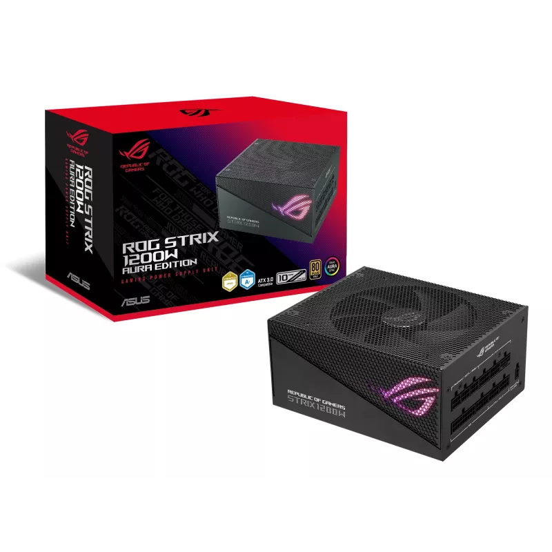 ASUS ROG STRIX 1200W Gold Aura Edition voeding 20+4 pin ATX ATX zwart