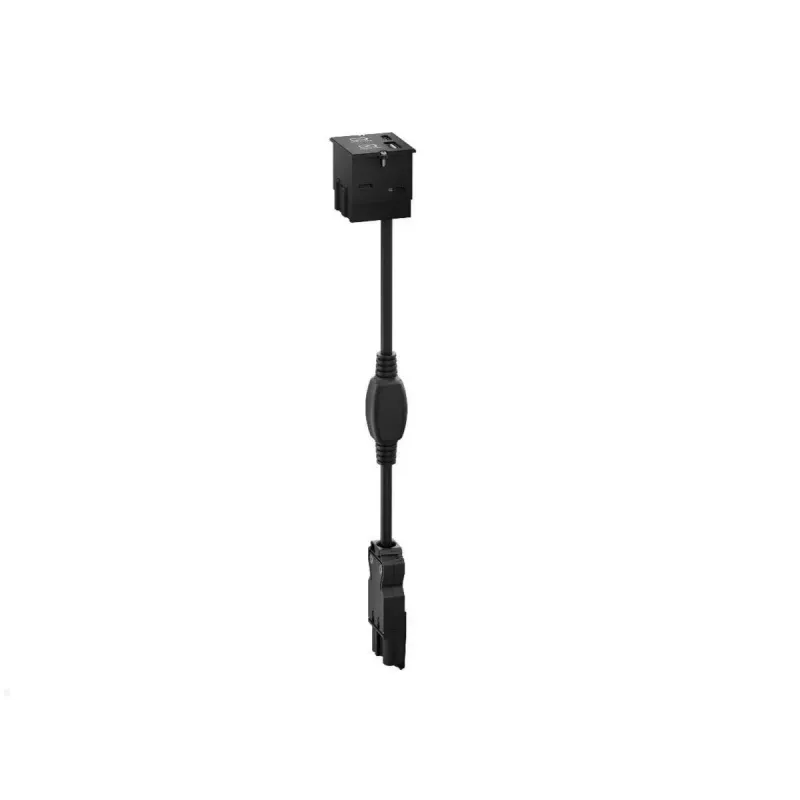 Stopcontactmodule USB-A + USB-C Bachmann 917.227 zwart IP20 250V