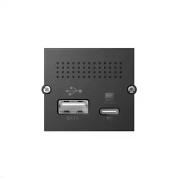 Bachmann 917.229 CM poortreplicatormodule, USB-C PD 100 W, 2x USB-A, Mini DisplayPort, RJ45