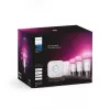 Smart-Lighting-Kit Philips Hue White and Colour Ambience Starterset – 3× E27 11W-lampen, Bluetooth/Zigbee, dimmer