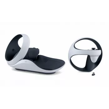 Oplaadstation Sony 9480693 voor gaming-controller — PlayStation 5, 5,1 V/2,8 A, zwart/wit, 241×136×58 mm
