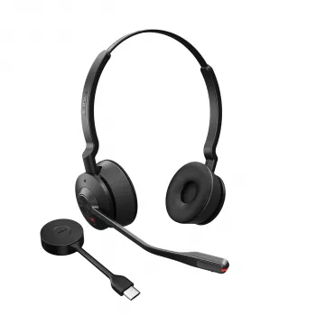 Jabra Engage 55 MS Stereo headset draadloos hoofdband kantoor/callcenter USB Type-A zwart