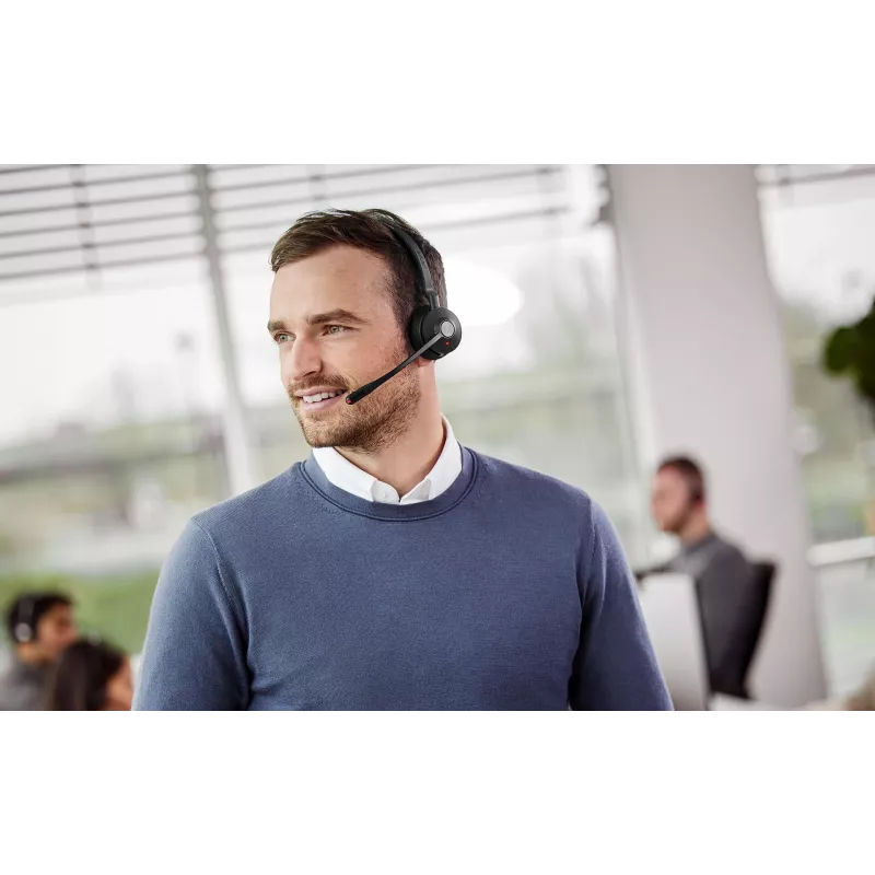 Jabra Engage 55 MS Stereo headset draadloos hoofdband kantoor/callcenter USB Type-A zwart