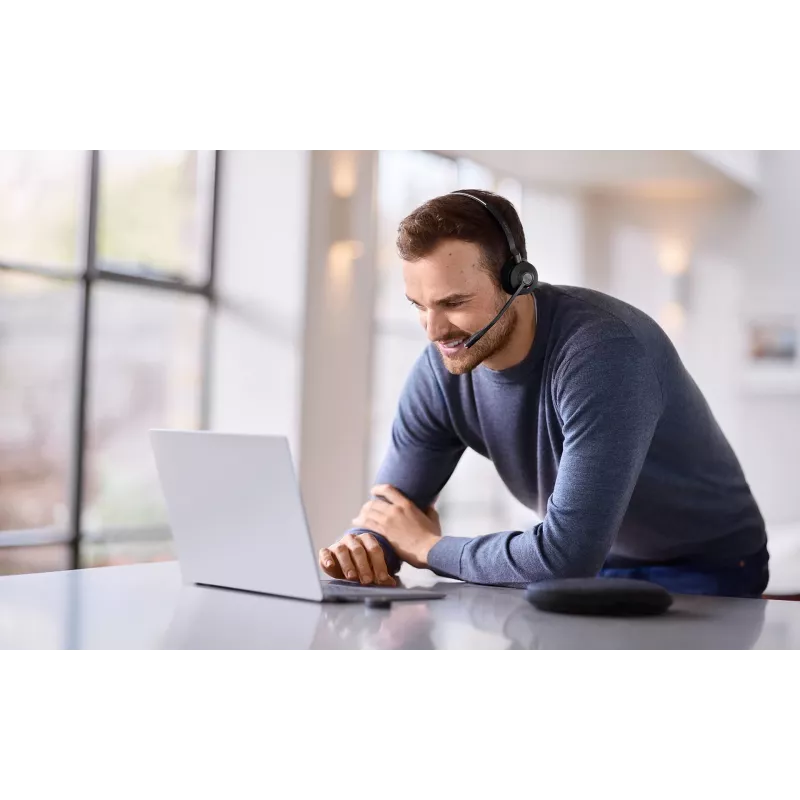 Jabra Engage 55 MS Stereo headset draadloos hoofdband kantoor/callcenter USB Type-A zwart