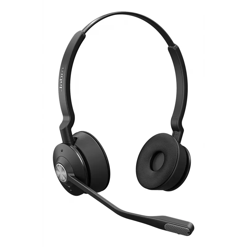 Jabra Engage 65 SE Stereo draadloze DECT on-ear headset, bereik 150 m, zwart, UK-versie