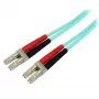 StarTech.com 10m LC/UPC naar LC/UPC OM3 multimode glasvezelkabel, full-duplex 50/125µm zipcord-kabel, 100G, lage invoegverliezen, LSZH glasvezel-patchkabel