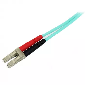 StarTech.com 10m LC/UPC naar LC/UPC OM3 multimode glasvezelkabel, full-duplex 50/125µm zipcord-kabel, 100G, lage invoegverliezen, LSZH glasvezel-patchkabel
