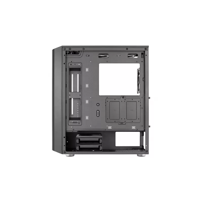 Aerocool Interstellar-G-BK-v1 Midi Tower pc-behuizing, ATX/Micro-ATX/Mini-ITX, ARGB, gehard glas, zwart