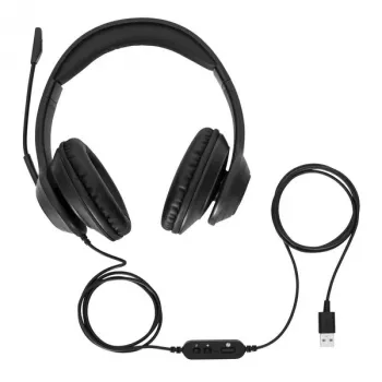 Targus AEH102GL headset bedraad hoofdband gesprekken/muziek USB Type-A zwart