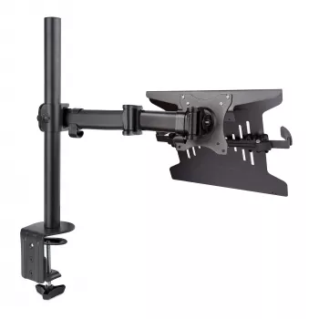 StarTech.com laptop-desk-mount – monitor- en laptophouder – displays tot 34 inch (8 kg) & laptops (4,5 kg) – gelede VESA-laptoptafelarm – klem-/tulemontage