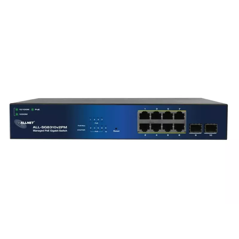 Managed switch ALLNET 209904 Gigabit Ethernet 8 poorten PoE