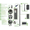 APC APDU9953 power distribution unit (PDU) 24 AC-uitgangen 0U zwart