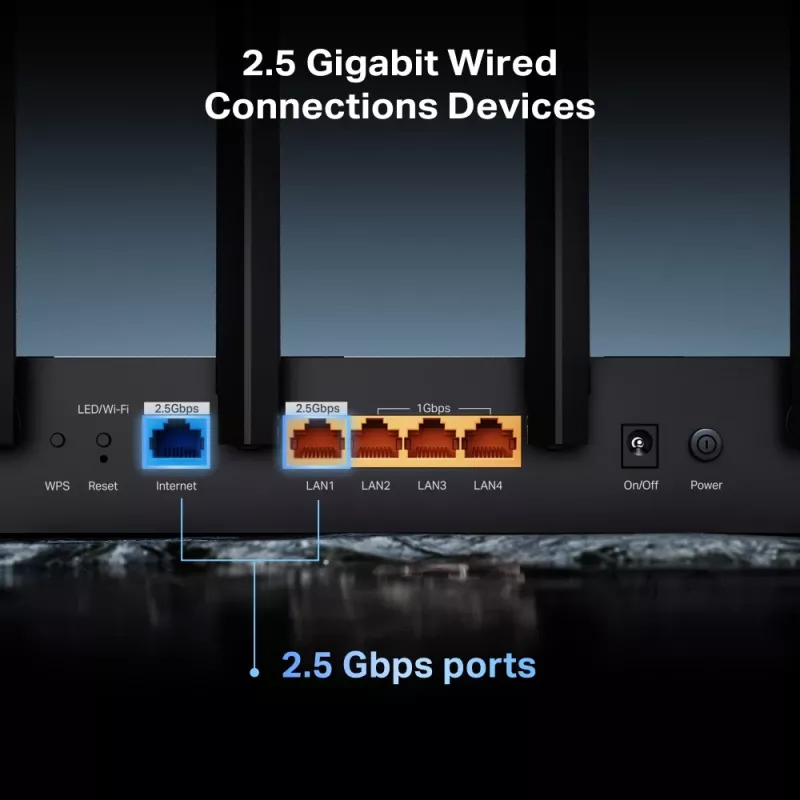 TP-Link Archer BE400 wifirouter 2.5 Gigabit Ethernet dual-band (2,4 GHz / 5 GHz) zwart