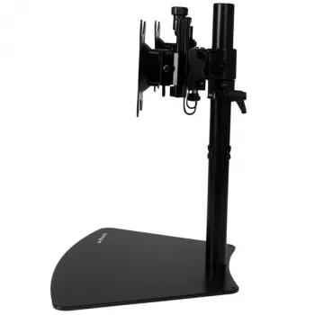 StarTech.com dual-monitorstandaard – horizontaal – zwart, vrijstaand, 8 kg, 61 cm (24 inch), 100 x 100 mm, hoogteverstelling, zwart