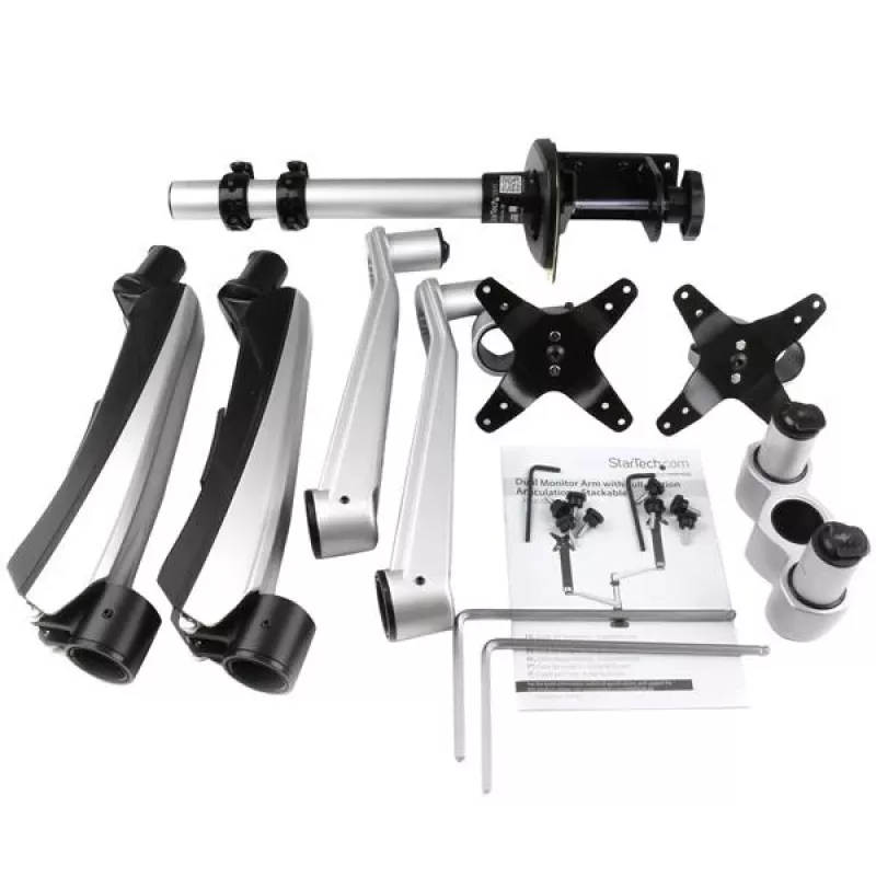 StarTech.com tafelmount dual-monitorarm – volledig beweeglijk articulerend – premium