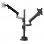 StarTech.com tafelbeugel duale monitorarm, volledig beweegbare monitorbeugel voor 2x VESA-beeldschermen tot 32 inch (8 kg), hoogteverstelbaar, klem-/tafeldoorvoerbevestiging, mechanische veer
