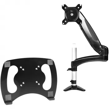 StarTech.com tafelbeugel voor laptops – volledig beweeglijke gelede arm voor laptop of enkele 34-inch monitor – VESA-montageplaat voor laptops – ergonomisch verstelbare notebookstandaard – tafelklem