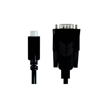 LogiLink AU0051A videokabel-adapter 1,2 m USB-C VGA D-Sub zwart