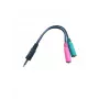 Microconnect AUDALS015 audiokabel 0,25 m 3,5 mm 2 x 3,5 mm zwart