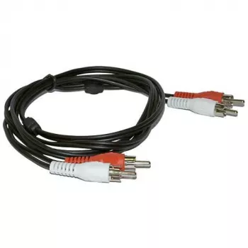 Microconnect AUDCC2 audiokabel 1,5 m 2 x RCA zwart